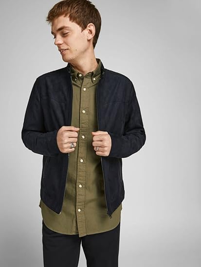 Men's Black Casual Jacket - view 6