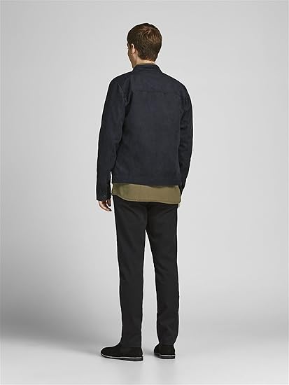 Men's Black Casual Jacket - view 4