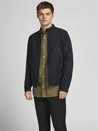 Men's Black Casual Jacket - view 5