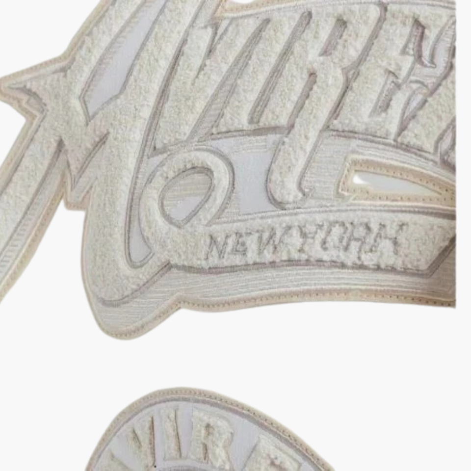 Men's All-White Leather Varsity Jacket - view 3