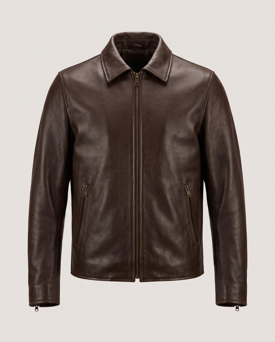Classic Brown Leather Jacket
