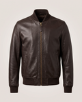 Men's Leather Flight Jacket - front