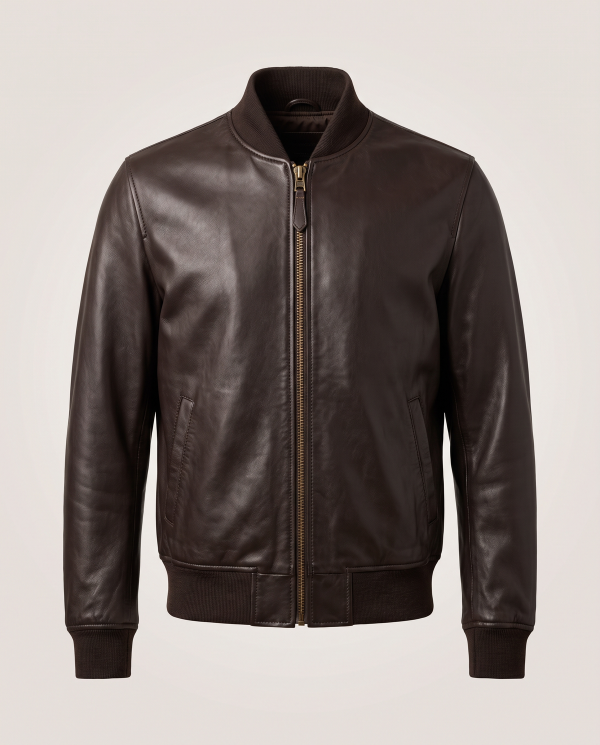 Men's Leather Flight Jacket - front