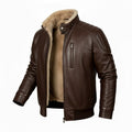 Men's Mahogany B3 Sheepskin Bomber Jacket